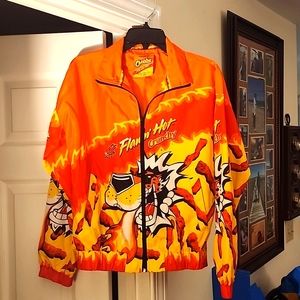 Flamin' Hot Cheetos Full Zip Jacket Windbreaker Forever 21 Women’s SMALL